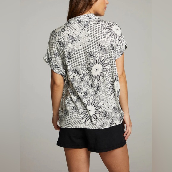 Chaser Rhythm Paisley Bandana Button Down& Darby Paisley Midi Skirt - Picture 5 of 8